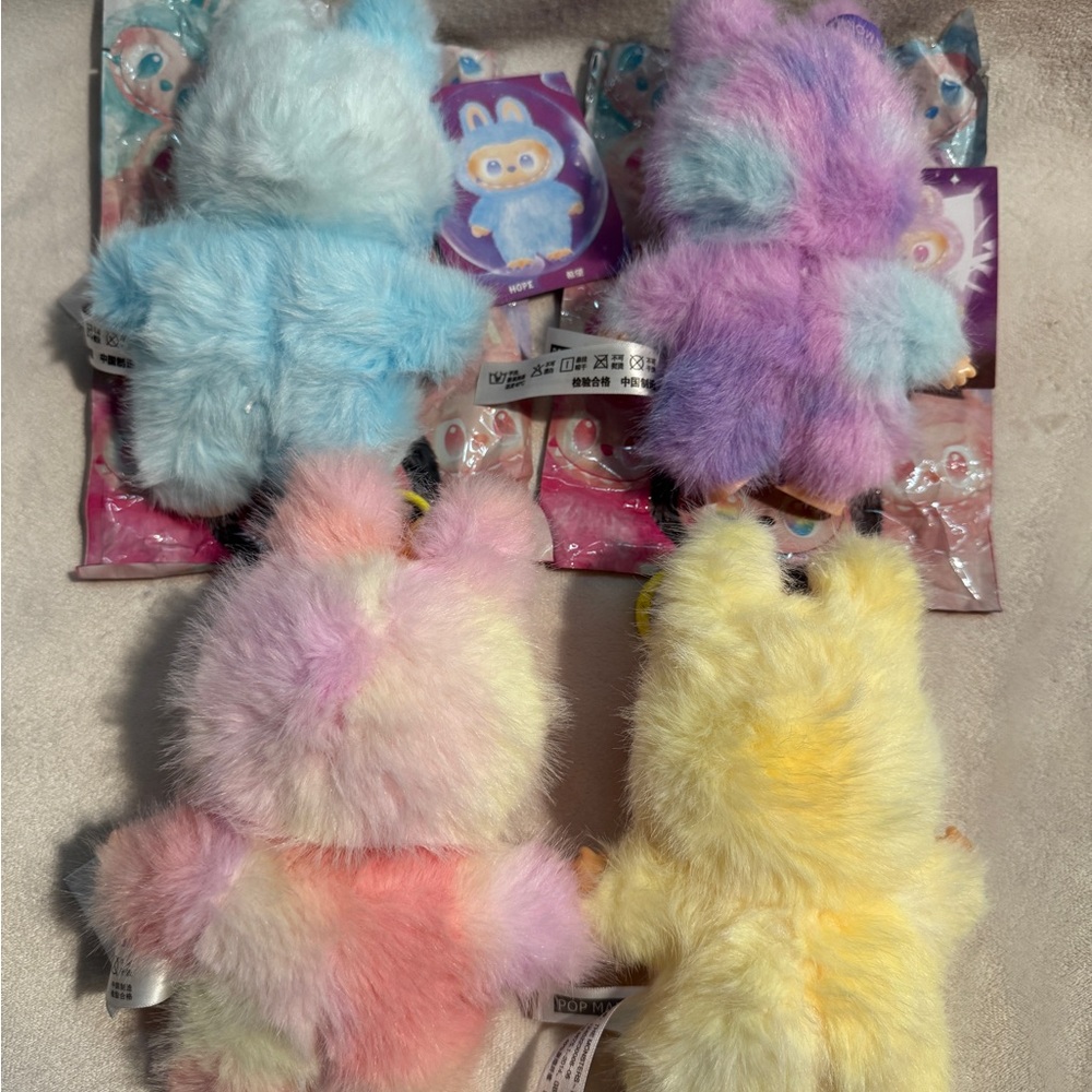 Colorful Plush Monster Keychains (Lafufu) - Picture 6 of 7